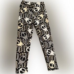 Lularoe Leggings with Sculls and bones (kids)